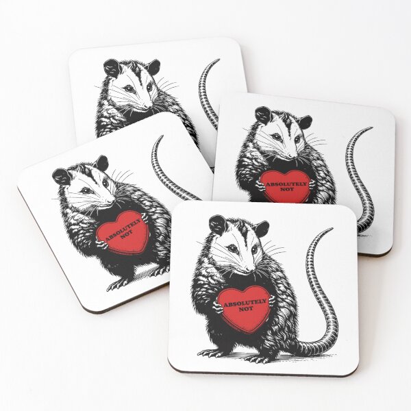 Item preview, Funny Rat Holding Red Heart Absolutely Not Sarcastic Anti Valentine Graphic designed and sold by EricCotanori.