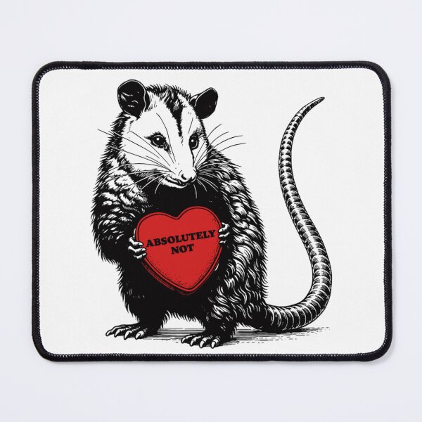 Item preview, Funny Rat Holding Red Heart Absolutely Not Sarcastic Anti Valentine Graphic designed and sold by EricCotanori.