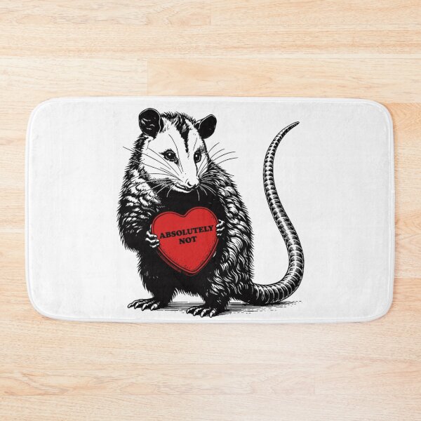 Item preview, Funny Rat Holding Red Heart Absolutely Not Sarcastic Anti Valentine Graphic designed and sold by EricCotanori.
