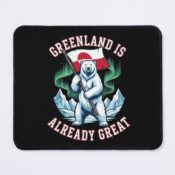 Item preview, Greenland Pride Polar Bear Flag Arctic Aurora Borealis T-shirt designed and sold by ViviWyco.