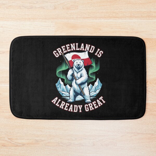 Item preview, Greenland Pride Polar Bear Flag Arctic Aurora Borealis T-shirt designed and sold by ViviWyco.