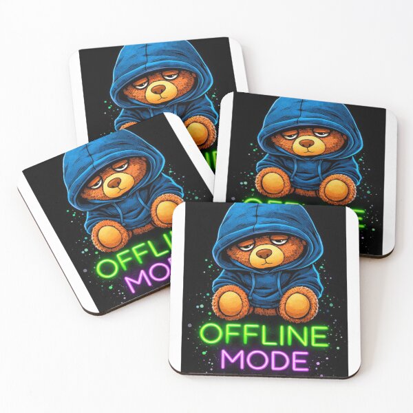 Item preview, Offline Mode Neon Bear Hoodie designed and sold by the-dovlat.