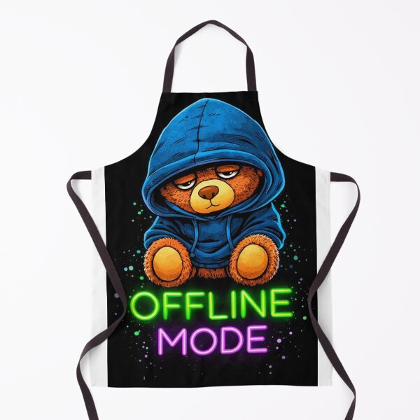 Item preview, Offline Mode Neon Bear Hoodie designed and sold by the-dovlat.