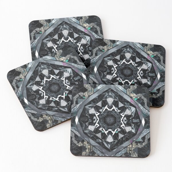 Item preview, Dark Geometric: Monochrome Crystal Core designed and sold by mxztar.