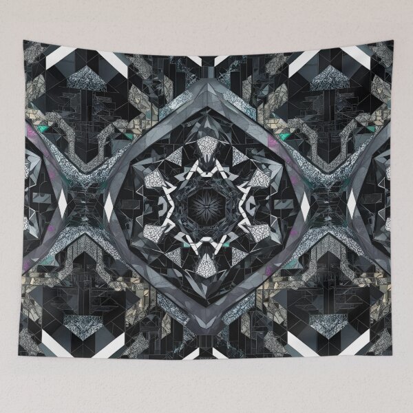 Item preview, Dark Geometric: Monochrome Crystal Core designed and sold by mxztar.