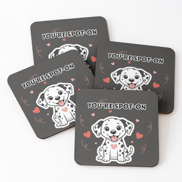 Item preview, You’re Spot-On Cute Dalmatian Dog Illustration designed and sold by LittleLoopArt.