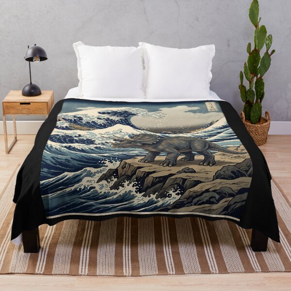 Item preview, Triceratops and the Great Wave designed and sold by Daniel Abdelmaseih.