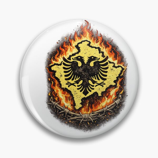 Item preview, Flaming Kosovo Eagle – Albanian National Symbol designed and sold by kimkosovo.
