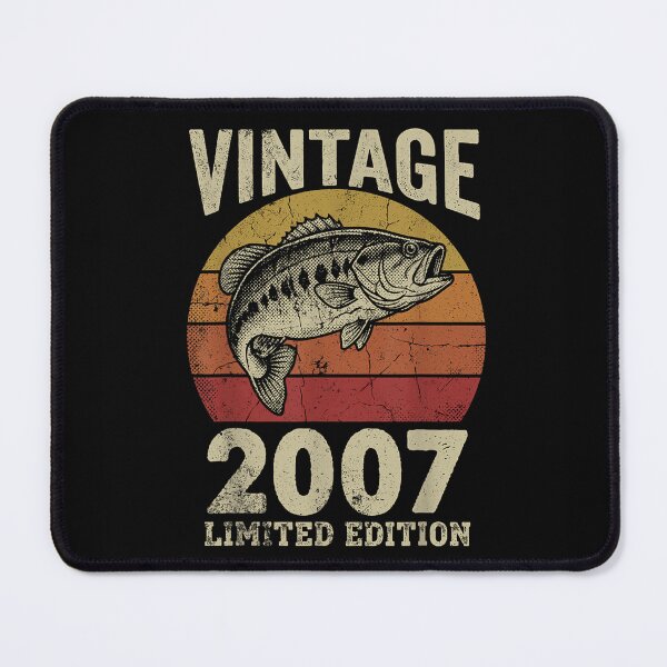 Item preview, Vintage 2007 Limited Edition Bass Fishing 17th Birthday Graphic For Men designed and sold by HarinDonreka.