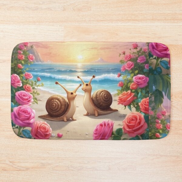 Item preview, Valentine's slow love snails designed and sold by RoseAIArtRhythm.
