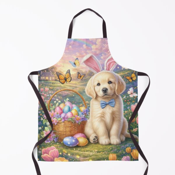 Item preview, Cute Easter Bunny Dog in Magical Spring Garden – Adorable Puppy Fantasy Art for Easter Gifts designed and sold by Dominik1994.
