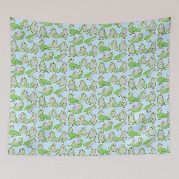 Item preview, Green Quaker Parrot Pattern designed and sold by FandomizedRose.