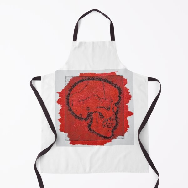 Item preview, Skull with red chine colle designed and sold by Rebecca-Art.