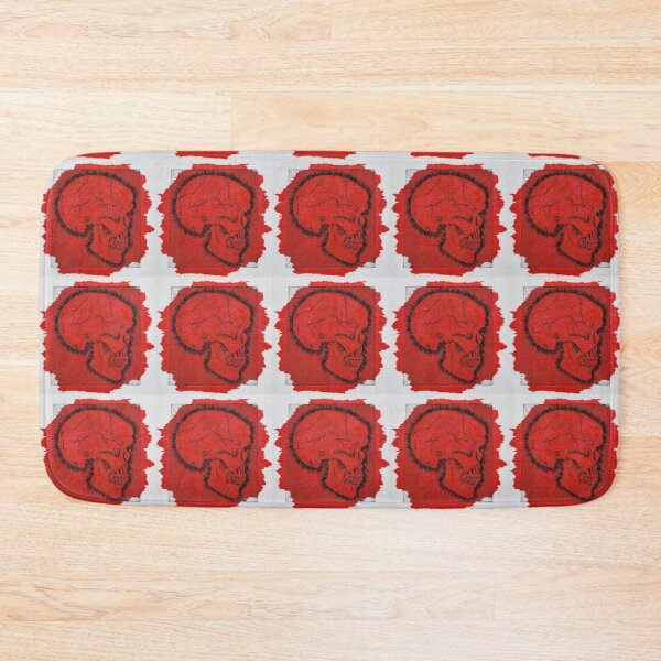 Item preview, Skull with red chine colle designed and sold by Rebecca-Art.