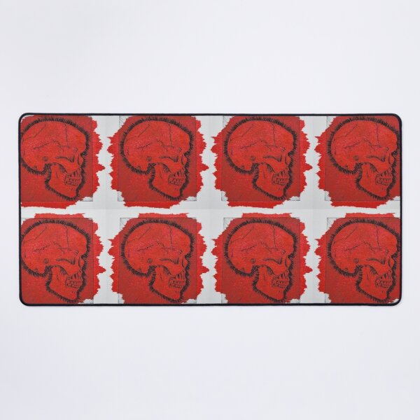 Item preview, Skull with red chine colle designed and sold by Rebecca-Art.