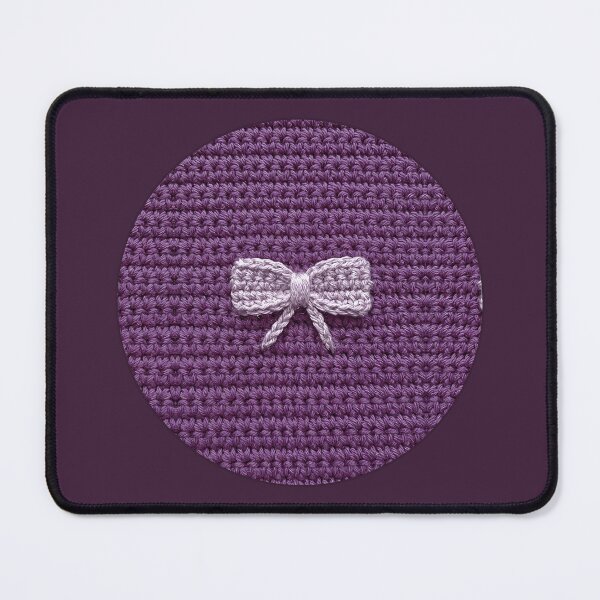 Item preview, Pretty Purple Coquette Crochet Yarn Bow designed and sold by TackyTime.