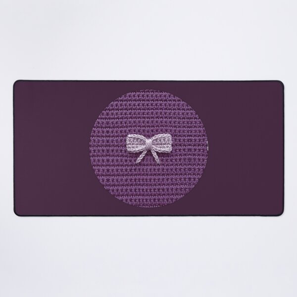 Item preview, Pretty Purple Coquette Crochet Yarn Bow designed and sold by TackyTime.