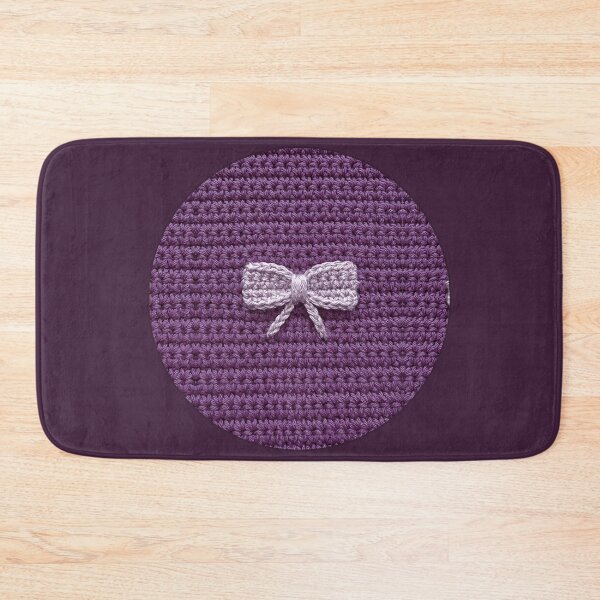 Item preview, Pretty Purple Coquette Crochet Yarn Bow designed and sold by TackyTime.