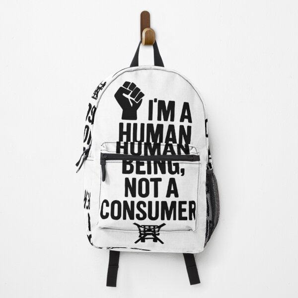Item preview, Human Not Consumer – Anti-Capitalist Identity Statement designed and sold by NOMISKISAW.