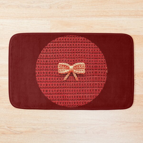 Item preview, Pretty Red Coquette Crochet Yarn Bow designed and sold by TackyTime.