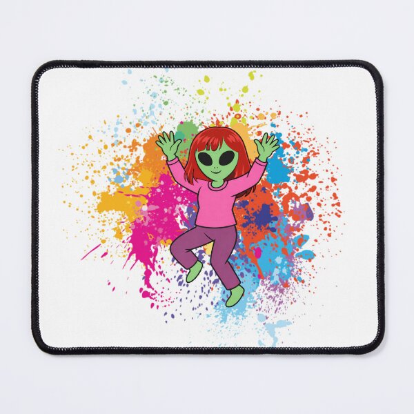 Item preview, Color Splash Dancing Alien Girl designed and sold by Everyday Aliens.