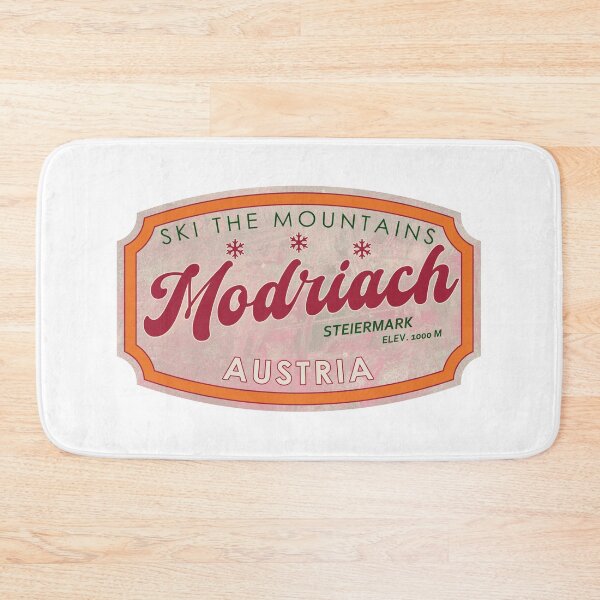 Item preview, Modriach, Austria, Steiermark, Ski, textured skiing badge designed and sold by Wanderful-roads.