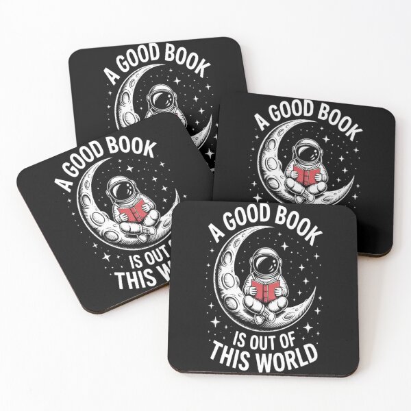 Item preview, Good Book Is Out Of This World Astronaut Moon Space Bookworm designed and sold by mandiana.