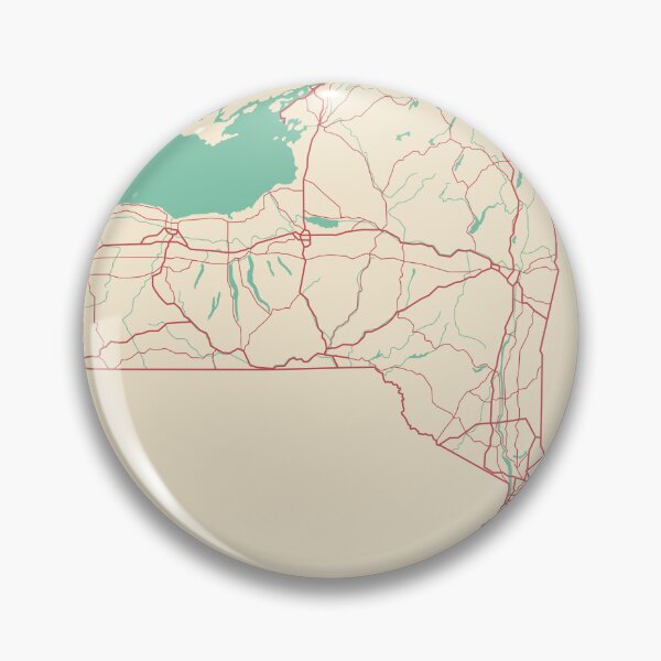 Item preview, New York Map State Illustration Travel Gift designed and sold by MapsByLeo.