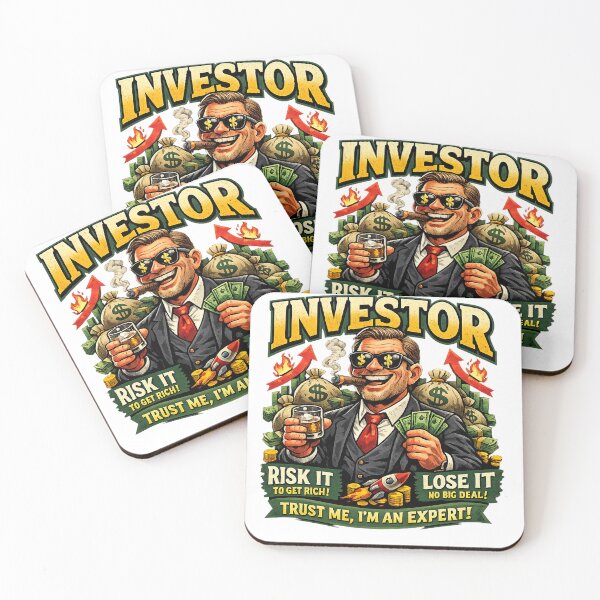 Item preview, Funny Investor Satire T-Shirt – Risk It To Get Rich Stock Market Meme Design designed and sold by HAFIZ-DP.