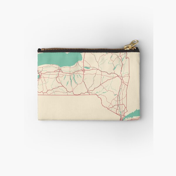 Item preview, New York Map State Illustration Travel Gift designed and sold by MapsByLeo.