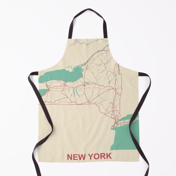 Item preview, New York Map State Illustration Travel Gift designed and sold by MapsByLeo.
