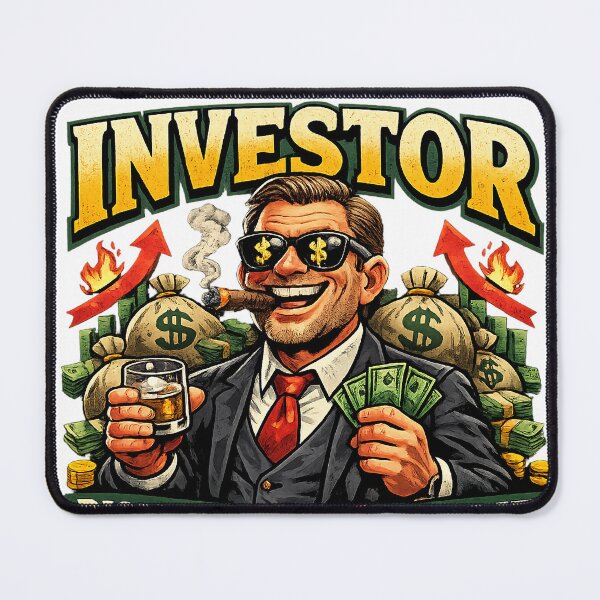 Item preview, Funny Investor Satire T-Shirt – Risk It To Get Rich Stock Market Meme Design designed and sold by HAFIZ-DP.