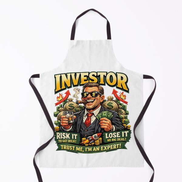 Item preview, Funny Investor Satire T-Shirt – Risk It To Get Rich Stock Market Meme Design designed and sold by HAFIZ-DP.