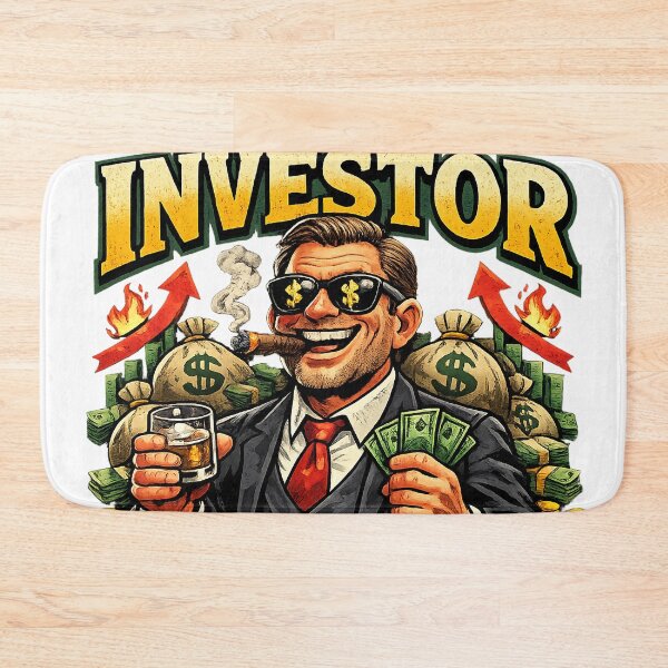 Item preview, Funny Investor Satire T-Shirt – Risk It To Get Rich Stock Market Meme Design designed and sold by HAFIZ-DP.