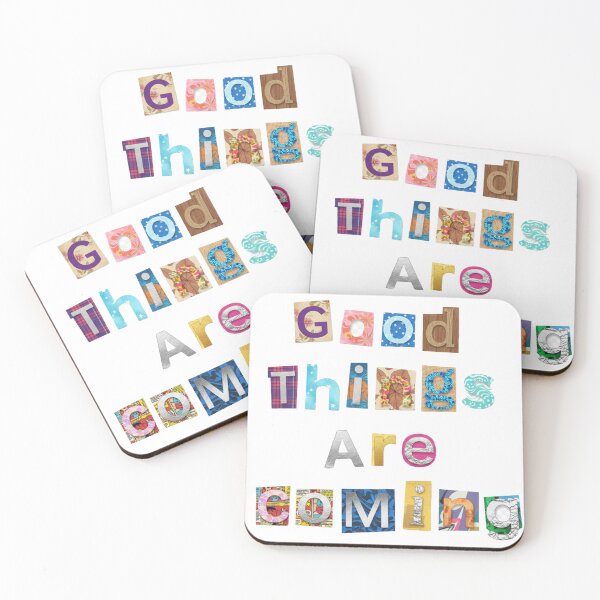 Item preview, Good Things Are Coming Stylish Letters designed and sold by Nubrixa-Studio.