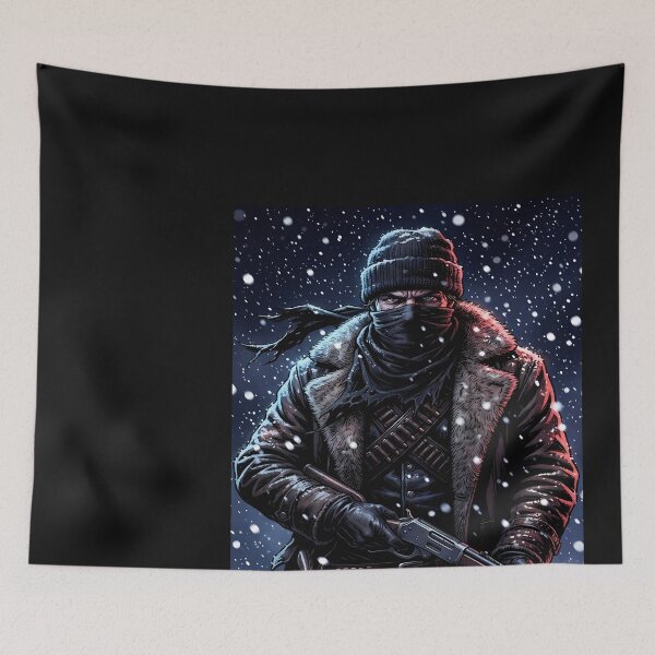 Item preview, Winter Hunter with Rifle designed and sold by DeBrainstore.
