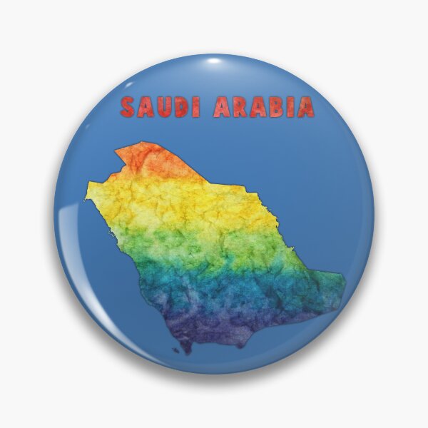 Item preview, Saudi Arabia Map - Artistic Rainbow Watercolor Silhouette designed and sold by mashmosh.