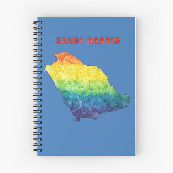 Item preview, Saudi Arabia Map - Artistic Rainbow Watercolor Silhouette designed and sold by mashmosh.