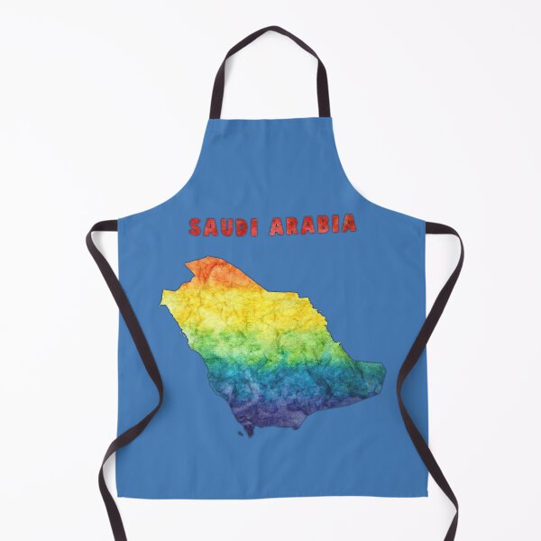 Item preview, Saudi Arabia Map - Artistic Rainbow Watercolor Silhouette designed and sold by mashmosh.