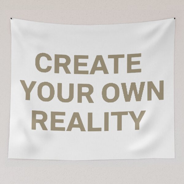 Item preview, Create Your Own Reality – Modern Motivational Quote Typography designed and sold by andry01.