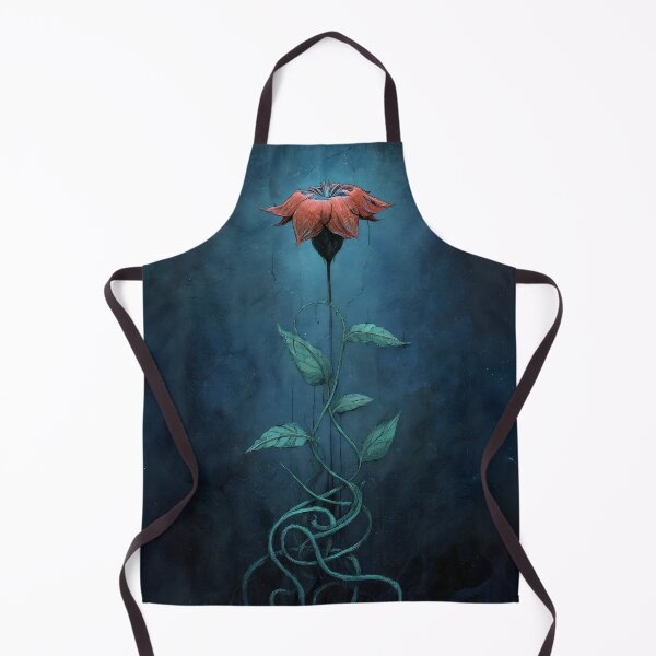 Item preview, Dark Fantasy Flower Art - Surreal Botanical Illustration with Twisted Vines designed and sold by Luminari Creations.