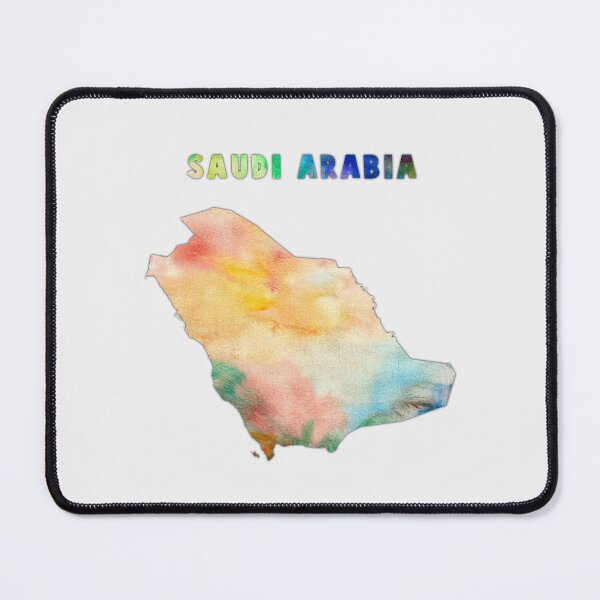 Item preview, Saudi Arabia Map, Artistic Watercolor Silhouette designed and sold by mashmosh.