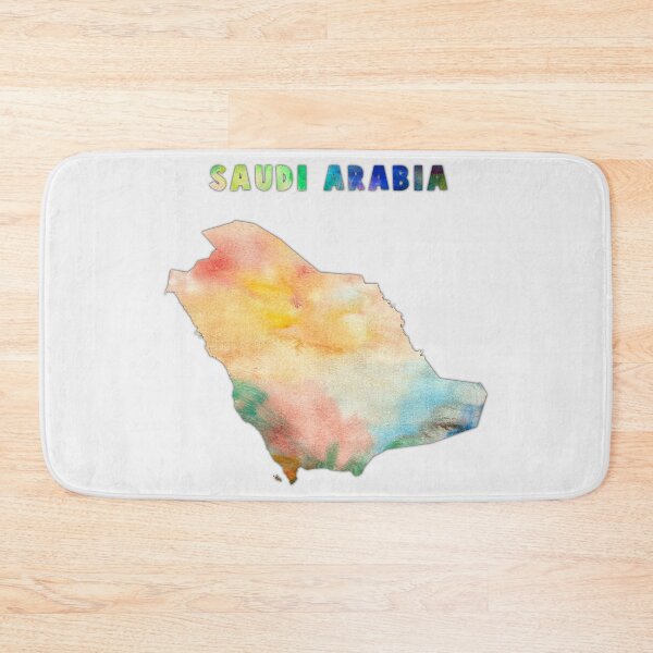 Item preview, Saudi Arabia Map, Artistic Watercolor Silhouette designed and sold by mashmosh.