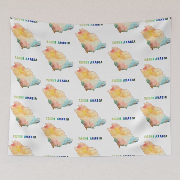 Item preview, Saudi Arabia Map, Artistic Watercolor Silhouette designed and sold by mashmosh.