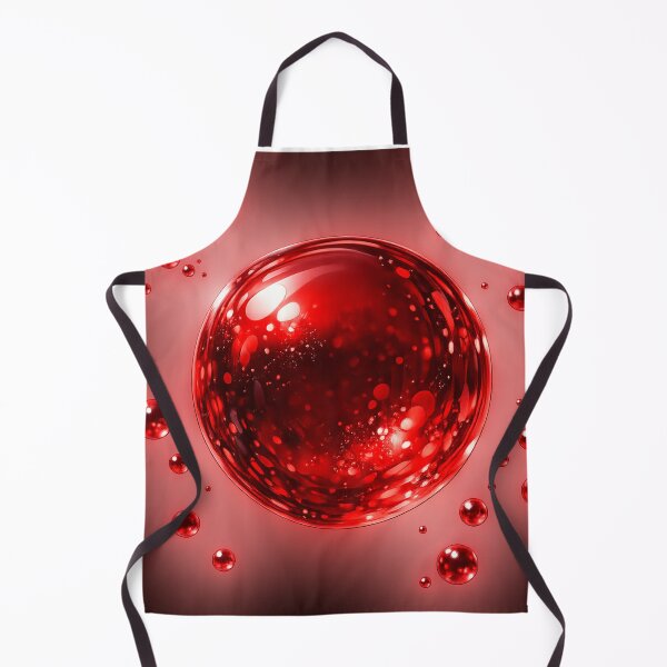 Item preview, Glossy Red Bubble With Floating Mini Bubbles designed and sold by chrisbe-.