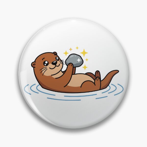 Item preview, Behold My Favorite Rock Cute Sea Otter designed and sold by Petzzz.