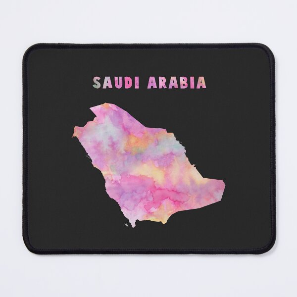Item preview, Saudi Arabia Map, Vibrant Watercolor Dream designed and sold by mashmosh.