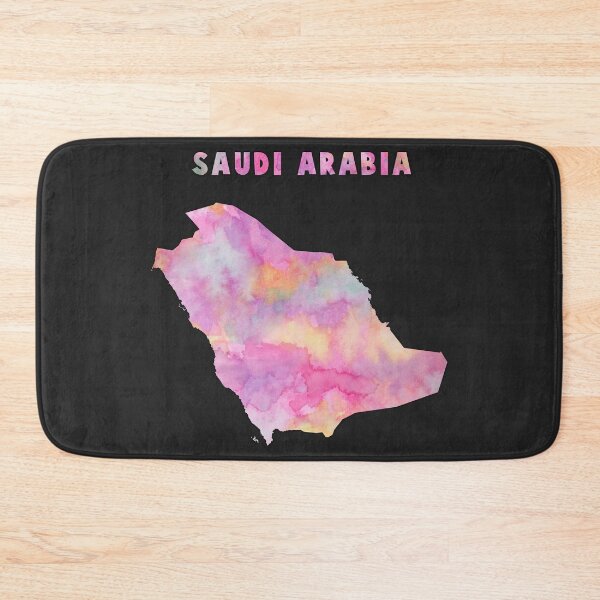 Item preview, Saudi Arabia Map, Vibrant Watercolor Dream designed and sold by mashmosh.