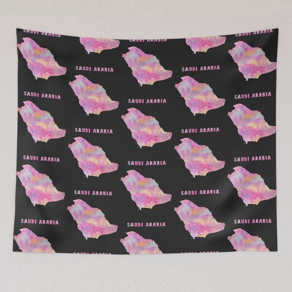 Item preview, Saudi Arabia Map, Vibrant Watercolor Dream designed and sold by mashmosh.