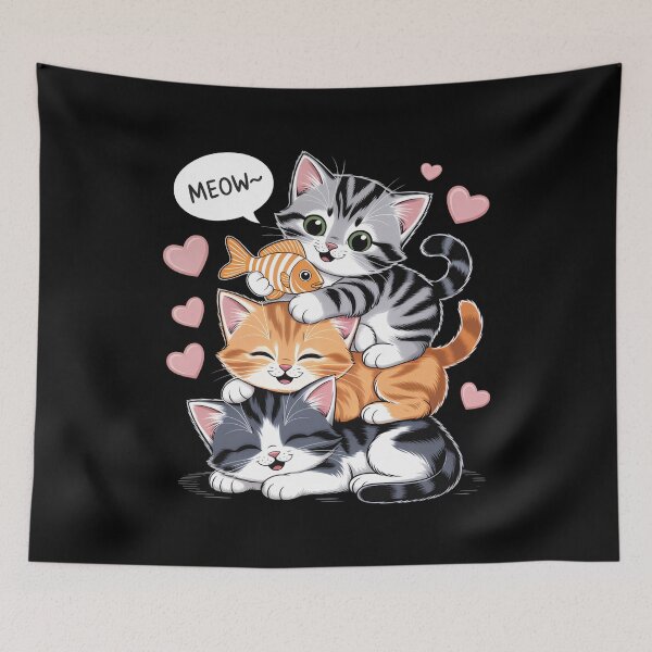 Item preview, Funny Stacked Kittens Purramid of Paws designed and sold by Blok45.